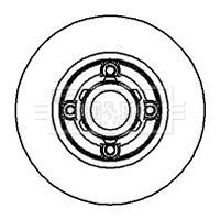 Tarcza hamulcowa BORG & BECK BBD5936S