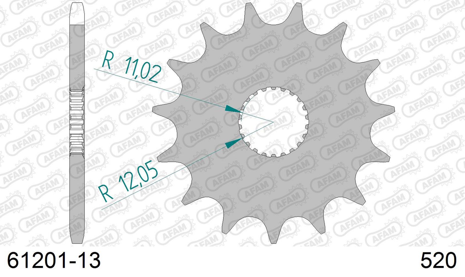Roata dintata AFAM 61201-13