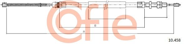 Cięgło, hamulec postojowy COFLE 10.458