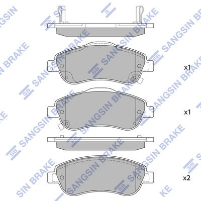 set placute frana,frana disc HI-Q SP1567