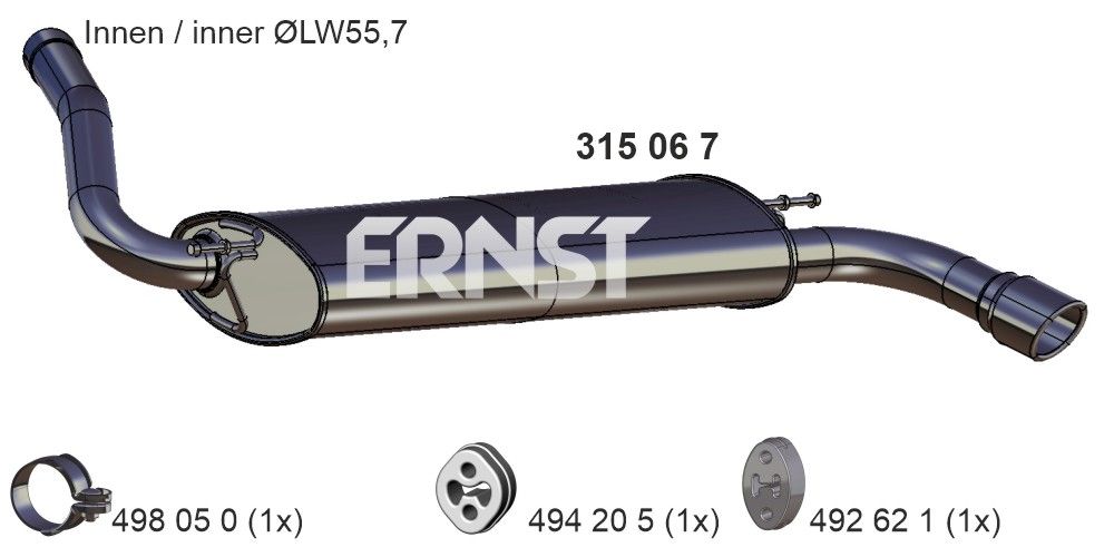 Toba esapament finala ERNST 315067