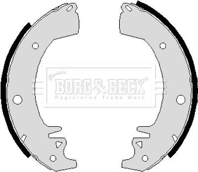 Zestaw szczęk hamulcowych BORG & BECK BBS6208