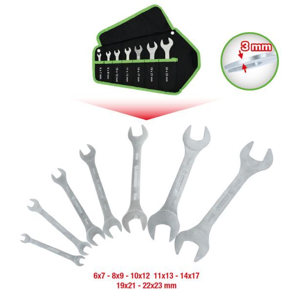 Set chei fixe duble KS TOOLS 512.0207