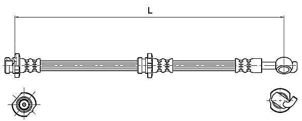 Furtun frana METZGER 4110129