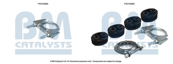 Zestaw montażowy, katalizator BM CATALYSTS FK31038
