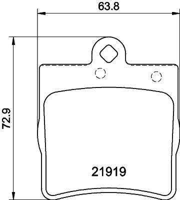 Sada brzdových platničiek kotúčovej brzdy HELLA PAGID 8DB 355 008-461