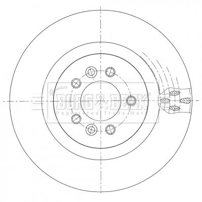 Tarcza hamulcowa BORG & BECK BBD6110S
