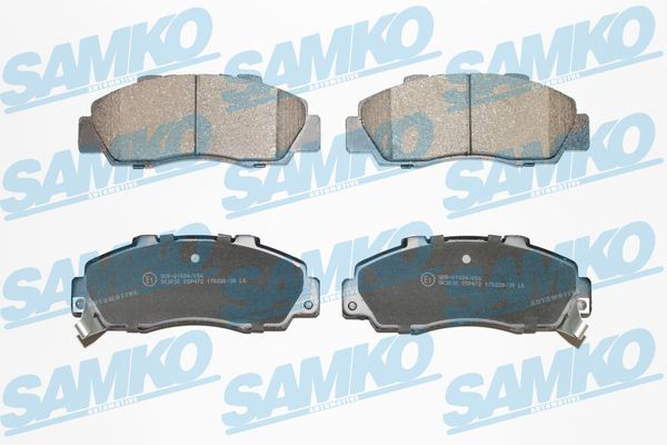 Sada brzdových destiček, kotoučová brzda SAMKO 5SP472