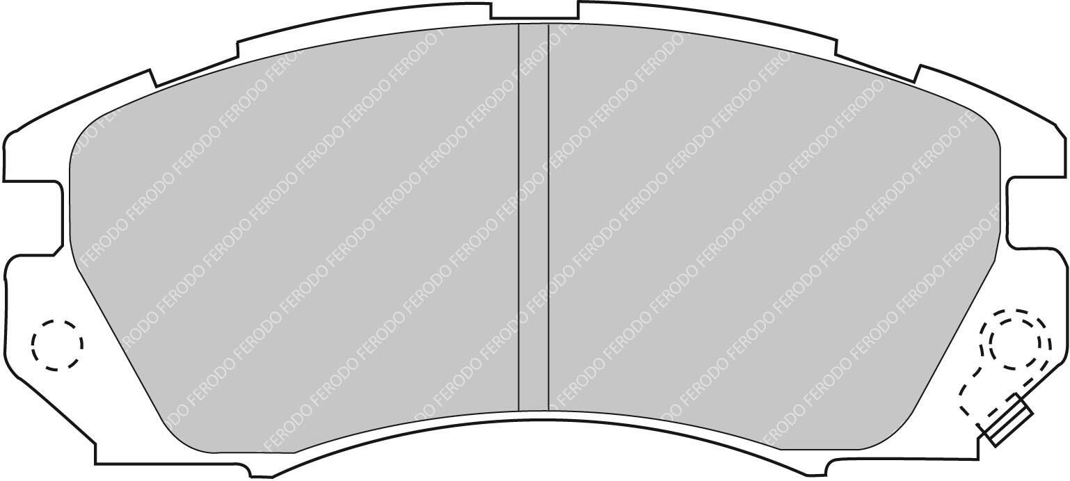 set placute frana,frana disc FERODO FCP948R