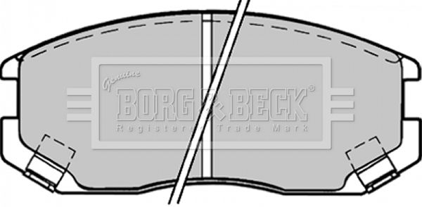 Zestaw klocków hamulcowych, hamulce tarczowe BORG & BECK BBP1518