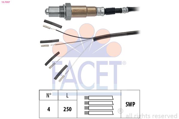 Sonda lambda FACET 10.7007