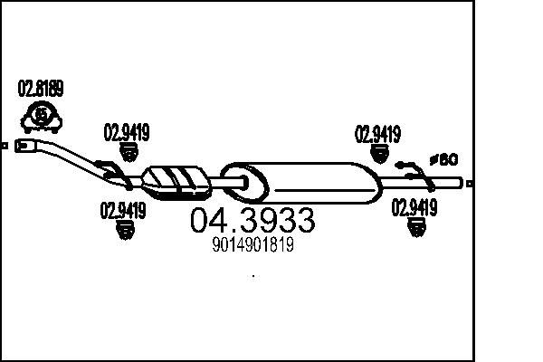 Katalizator MTS 9014901819