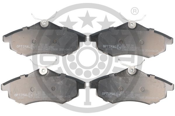 Zestaw klocków hamulcowych, hamulce tarczowe OPTIMAL BP-88100