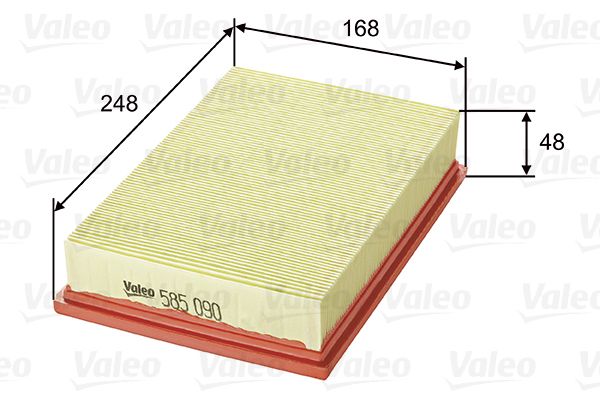Vzduchový filter VALEO 585090