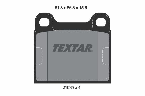 Sada brzdových platničiek kotúčovej brzdy TEXTAR 2103501