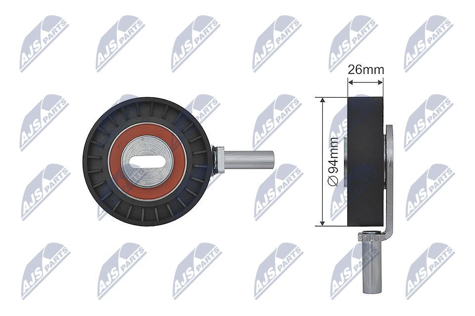 Rolka napinacza, pasek klinowy wielorowkowy NTY RNK-RE-012