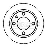 Tarcza hamulcowa BORG & BECK BBD4107