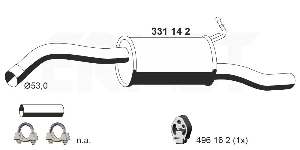 Toba esapament finala ERNST 331142