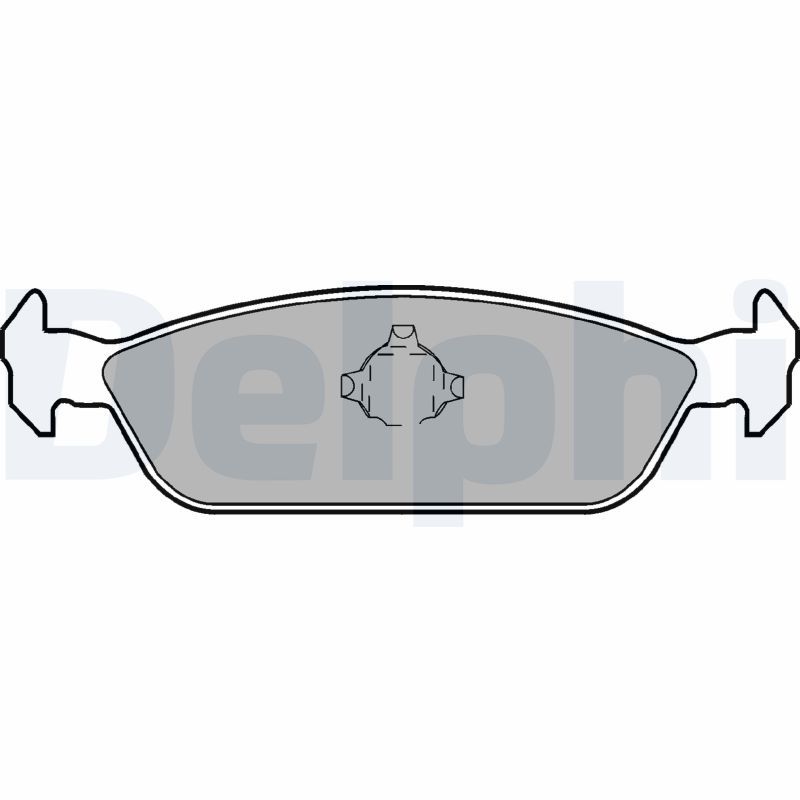 Zestaw klocków hamulcowych, hamulce tarczowe DELPHI LP953