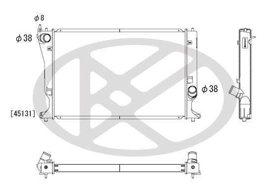 Radiator, racire motor KOYORAD PL012119