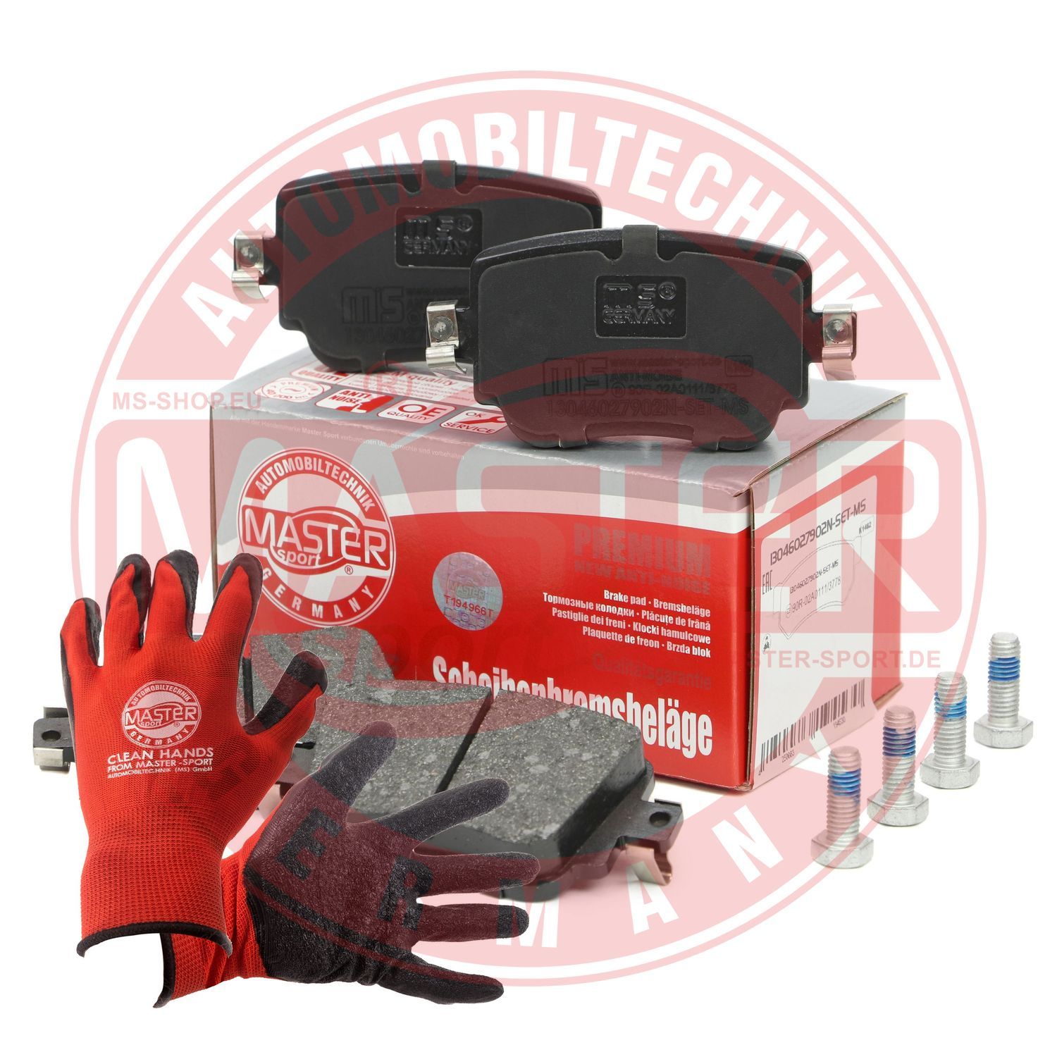 Zestaw klocków hamulcowych, hamulce tarczowe MASTER-SPORT GERMANY 13046027902N-SET-MSP