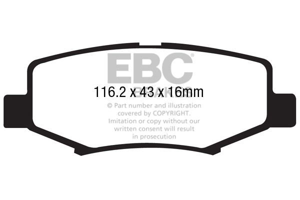 set placute frana,frana disc EBC Brakes DP61799
