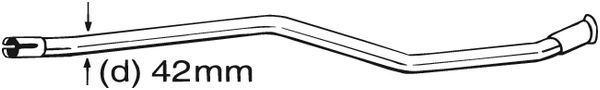 Zestaw naprawczy (rurowy), katalizator KLOKKERHOLM 889-533