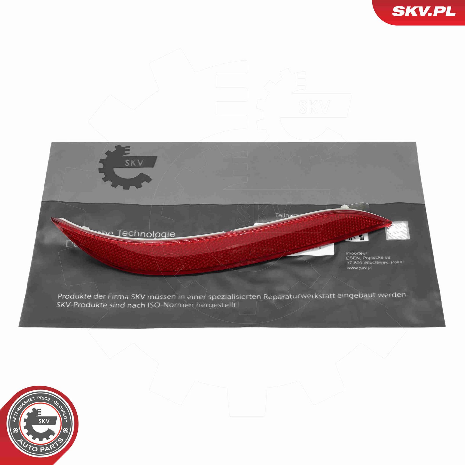 Отражатель, стояночный / габаритный огонь