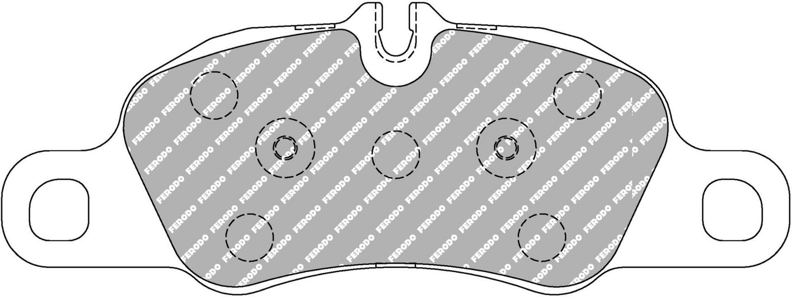 set placute frana,frana disc FERODO FCP4805H