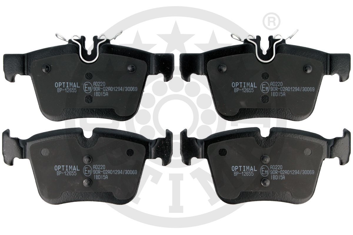 Zestaw klocków hamulcowych, hamulce tarczowe OPTIMAL BP-12655
