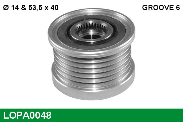 Alternator - sprzęgło jednokierunkowe LUCAS LOPA0048