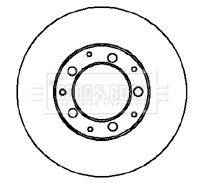 Tarcza hamulcowa BORG & BECK BBD5064