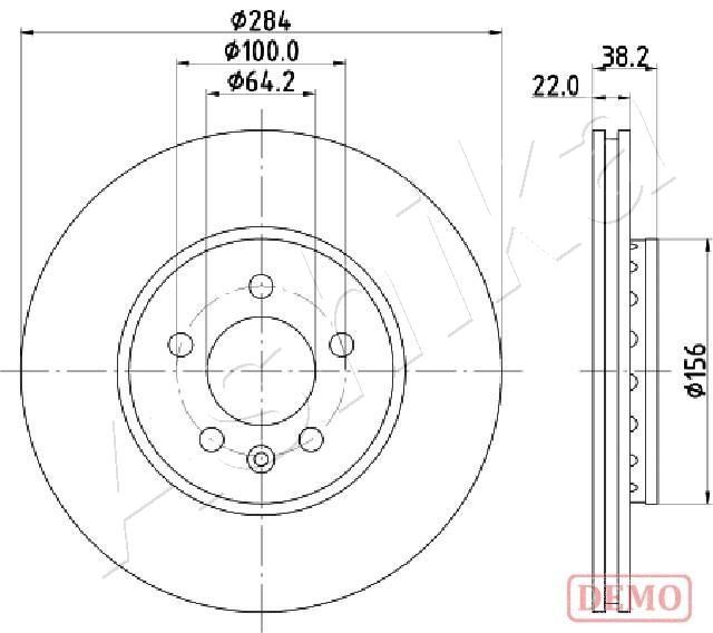 Tarcza hamulcowa ASHIKA 60-04-442C