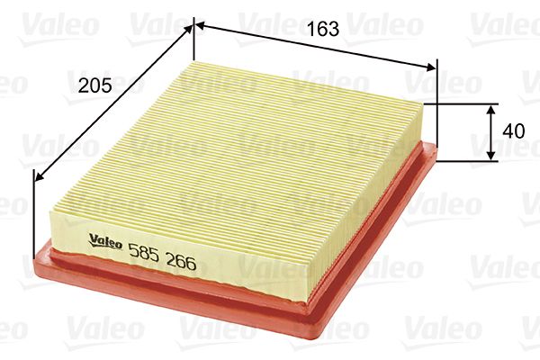 Vzduchový filter VALEO 585266