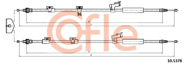 Cięgło, hamulec postojowy COFLE 92.10.5378
