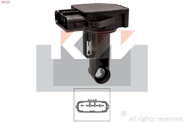 Przepływomierz masowy powietrza KW 491 527
