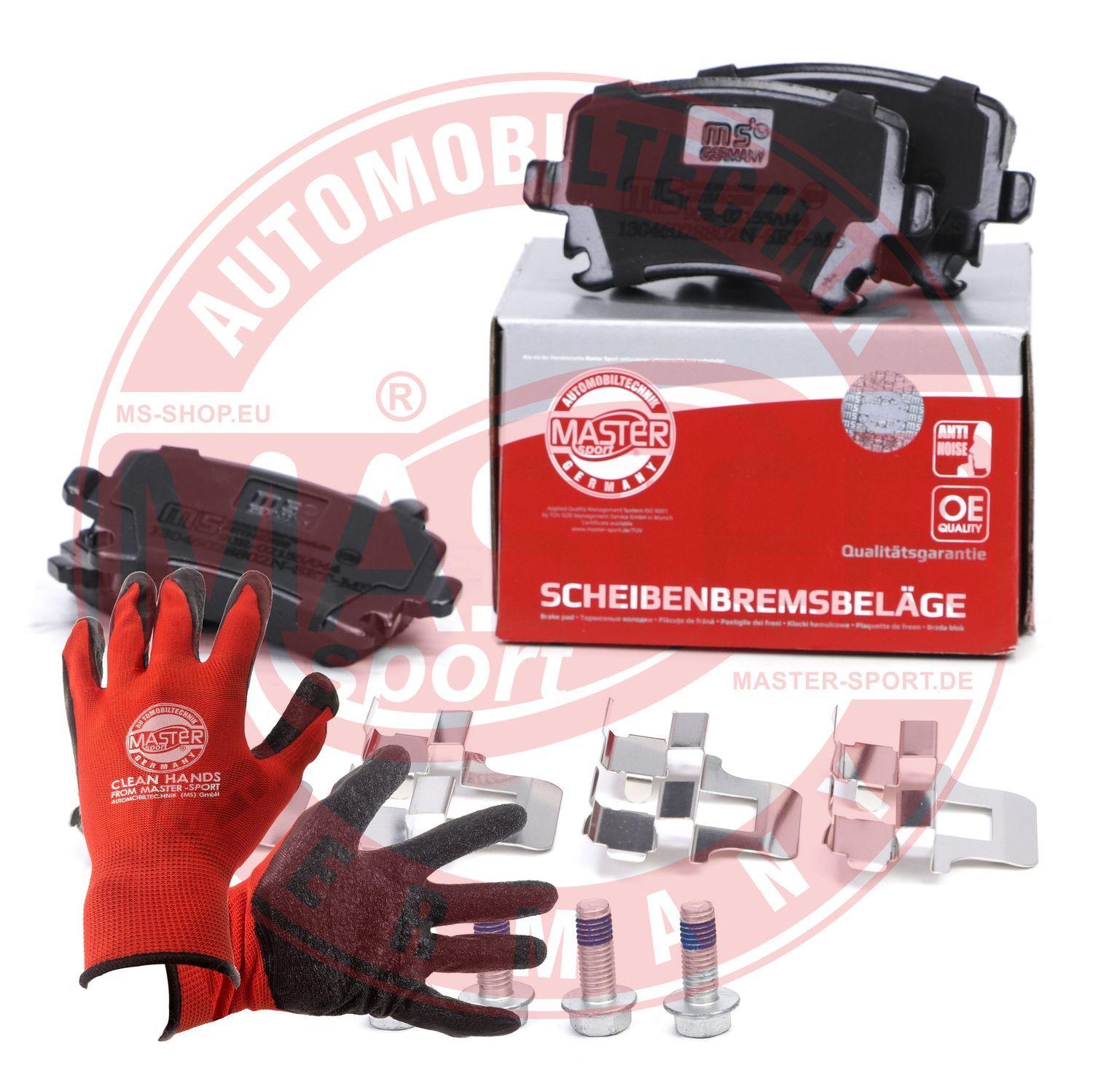 Zestaw klocków hamulcowych, hamulce tarczowe MASTER-SPORT GERMANY 13046028802N-SET-MSP