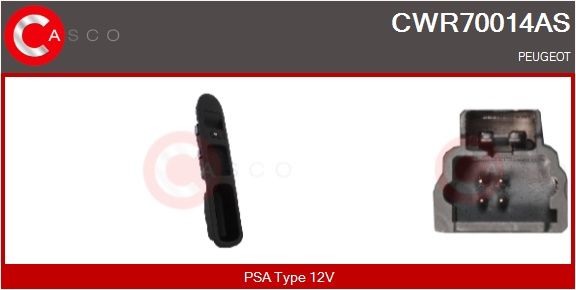 Spínač, zvedací zařízení oken CASCO CWR70014AS