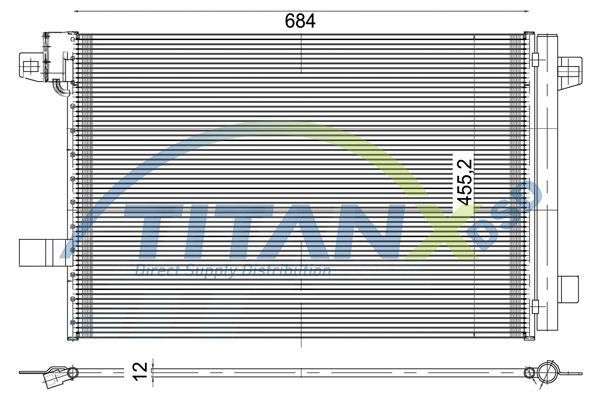 Condensator, climatizare TITANX CD339008