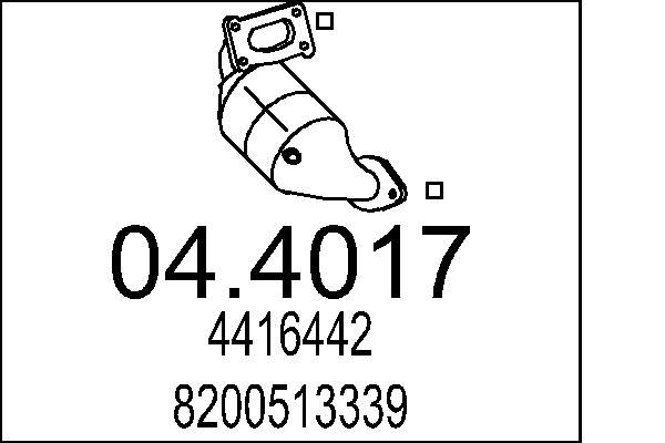 Katalizator MTS 04.4017