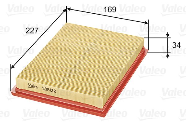 Vzduchový filter VALEO 585122