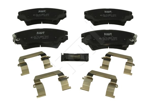 Zestaw klocków hamulcowych, hamulce tarczowe HART 253 537
