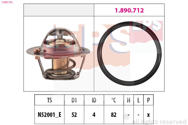 Termostat, chladivo EPS 1.880.725