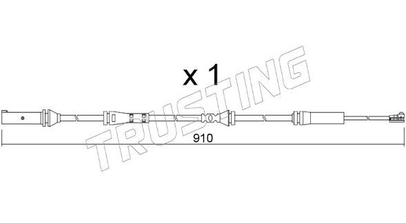 Сигнализатор, износ тормозных колодок