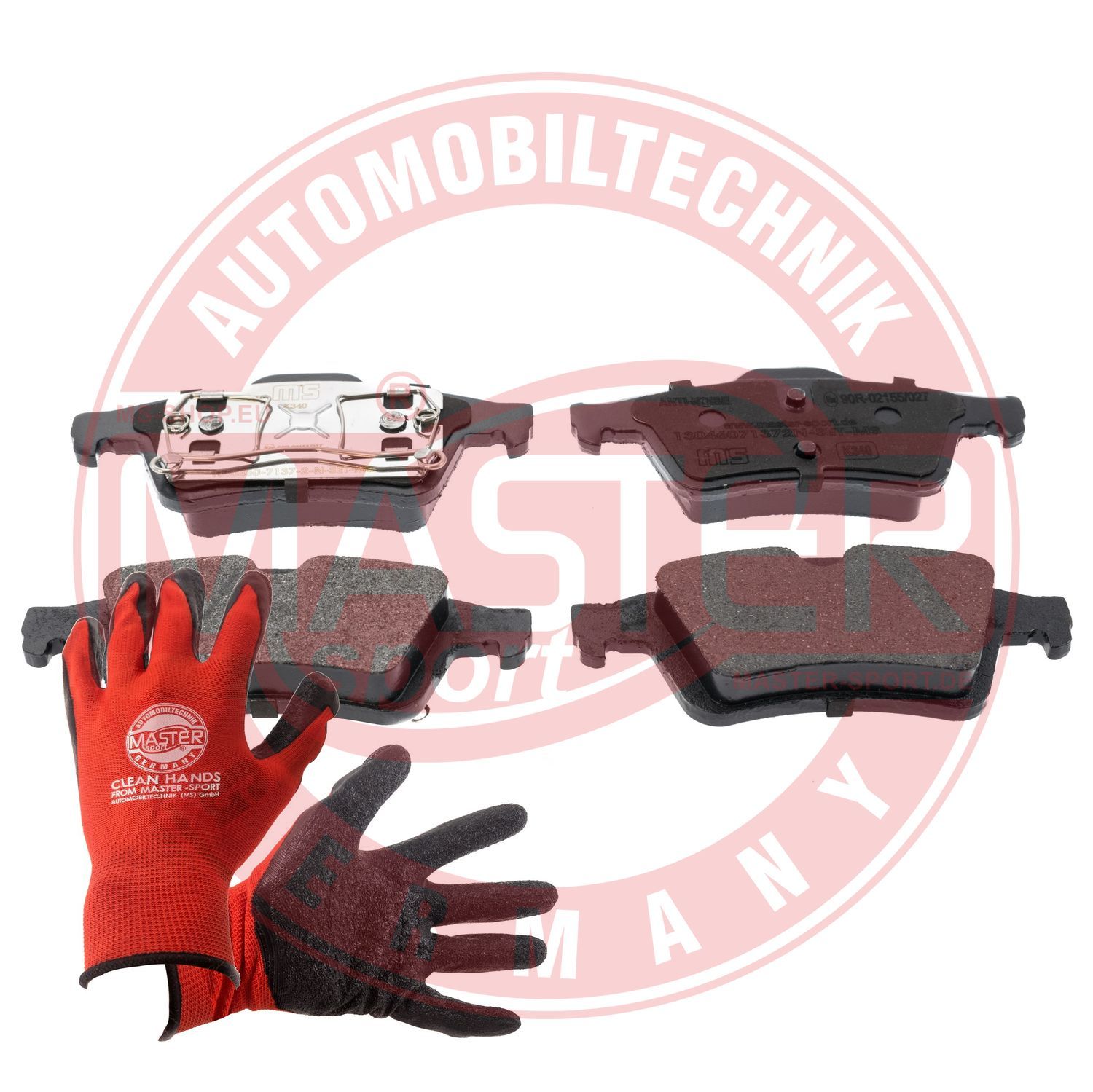 Zestaw klocków hamulcowych, hamulce tarczowe MASTER-SPORT GERMANY 13046071372N-SET-MSP