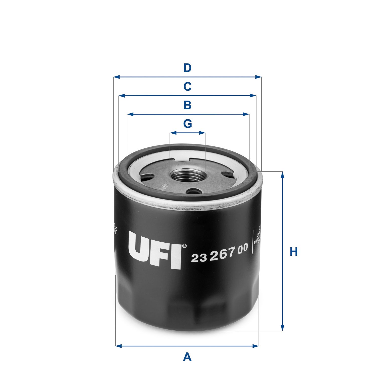 Olejový filter UFI 23.267.00