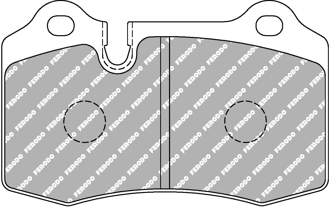 set placute frana,frana disc FERODO RACING DS2500 FCP1348H