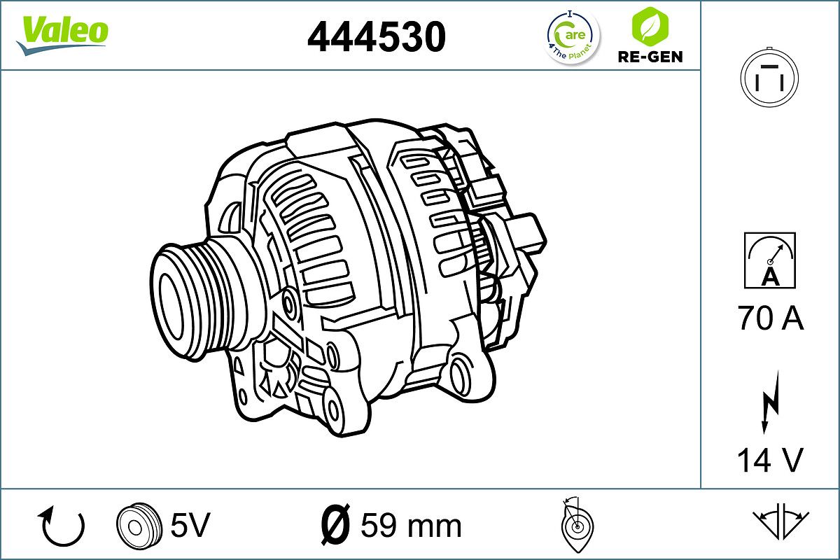 Alternator VALEO 444530