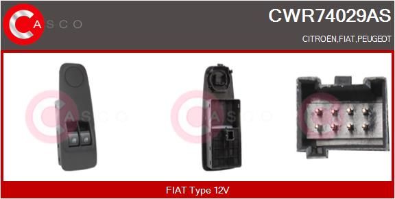 Levně Spínač, zvedací zařízení oken CASCO CWR74029AS