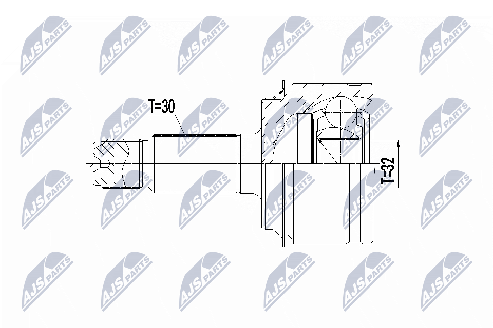 Šarnīru komplekts, Piedziņas vārpsta